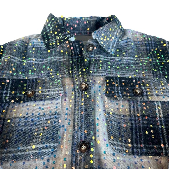 Mikka Sequin Shacket by JK Oversized Small - Picture 5 of 7